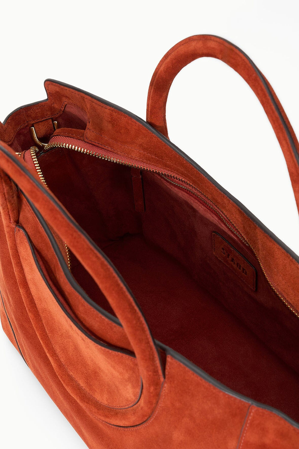 MAUDE SATCHEL AUBURN SUEDE