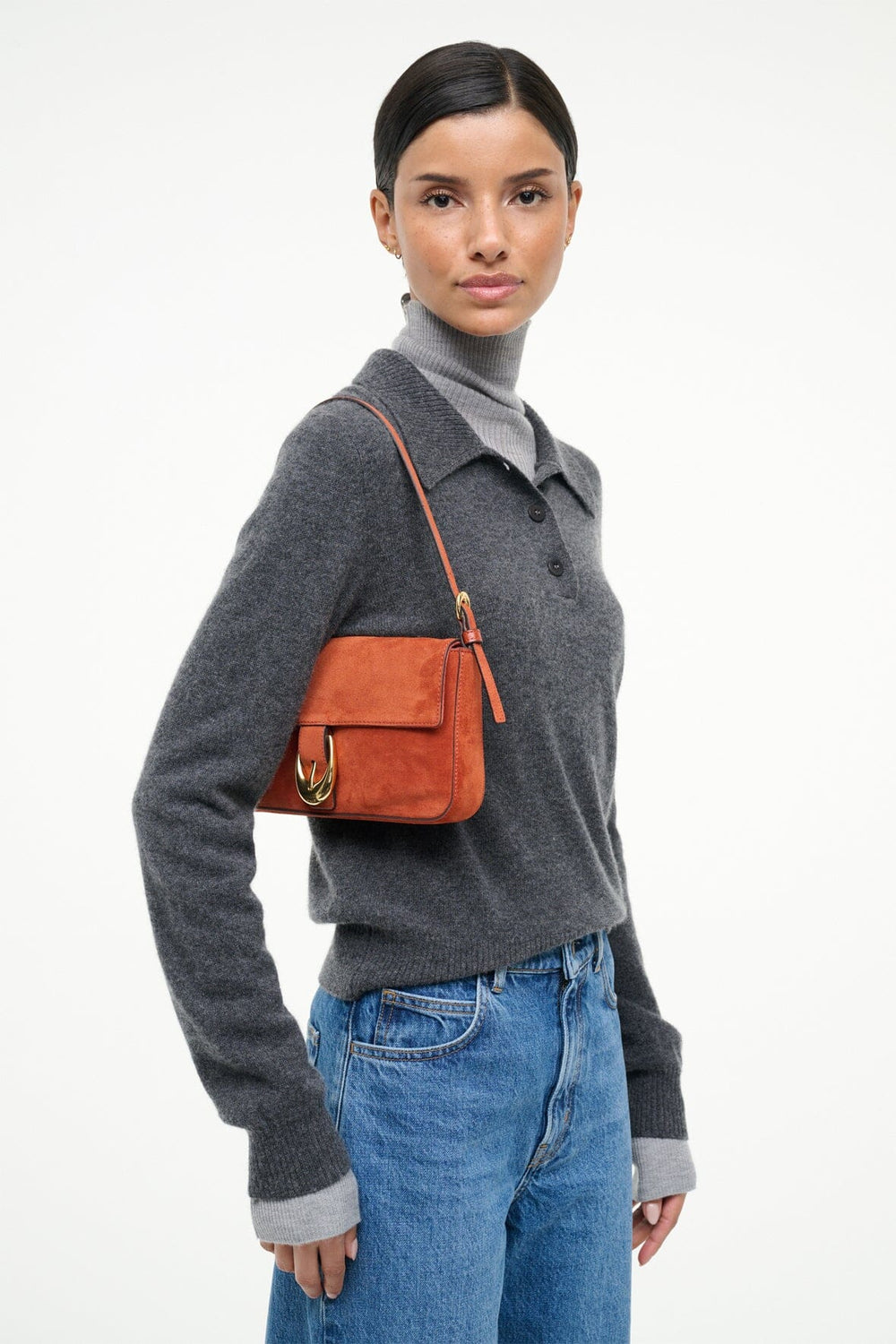 HARLOW BAG AUBURN SUEDE