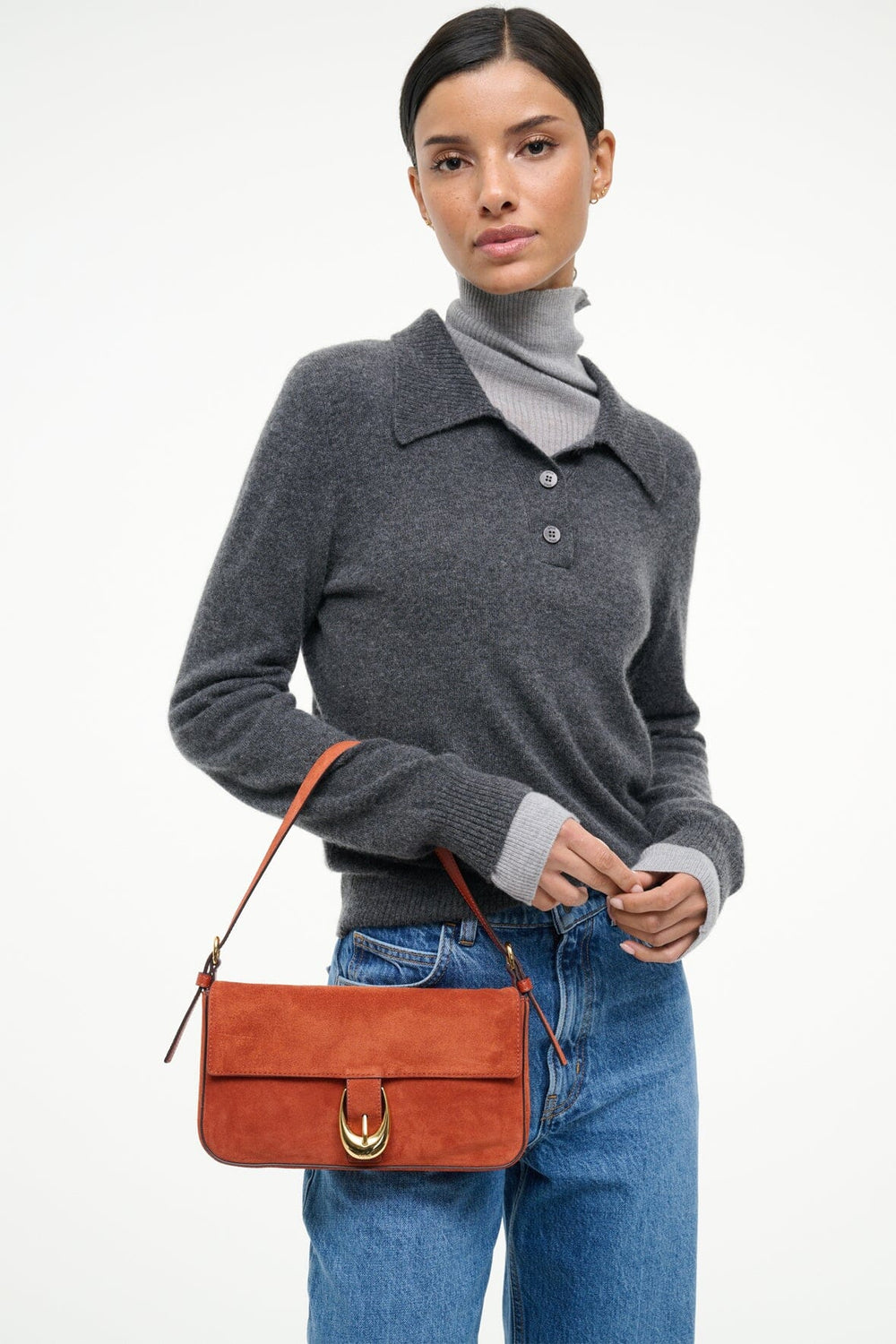 HARLOW BAG AUBURN SUEDE