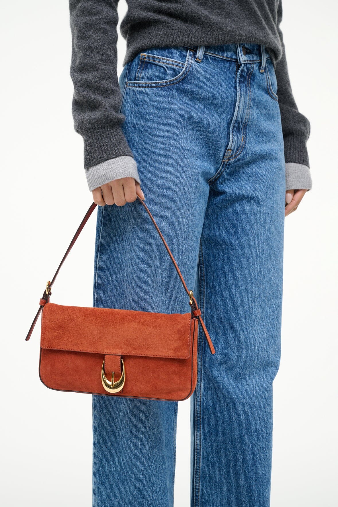 HARLOW BAG AUBURN SUEDE