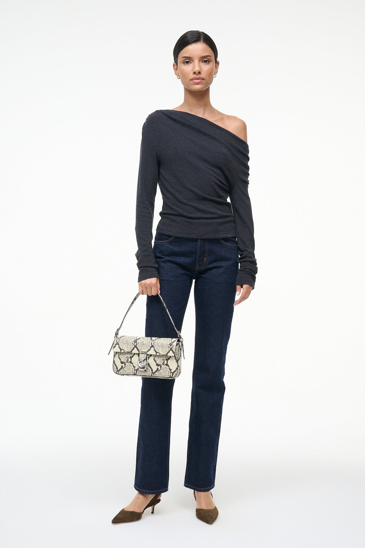 HARLOW BAG WHITE SNAKE