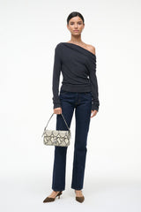 HARLOW BAG WHITE SNAKE