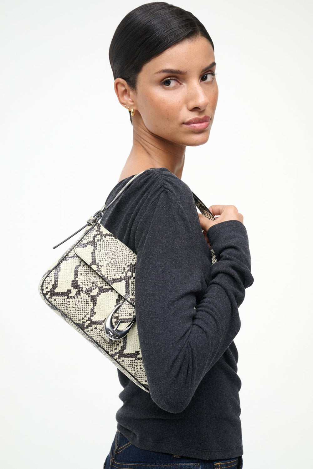 HARLOW BAG WHITE SNAKE