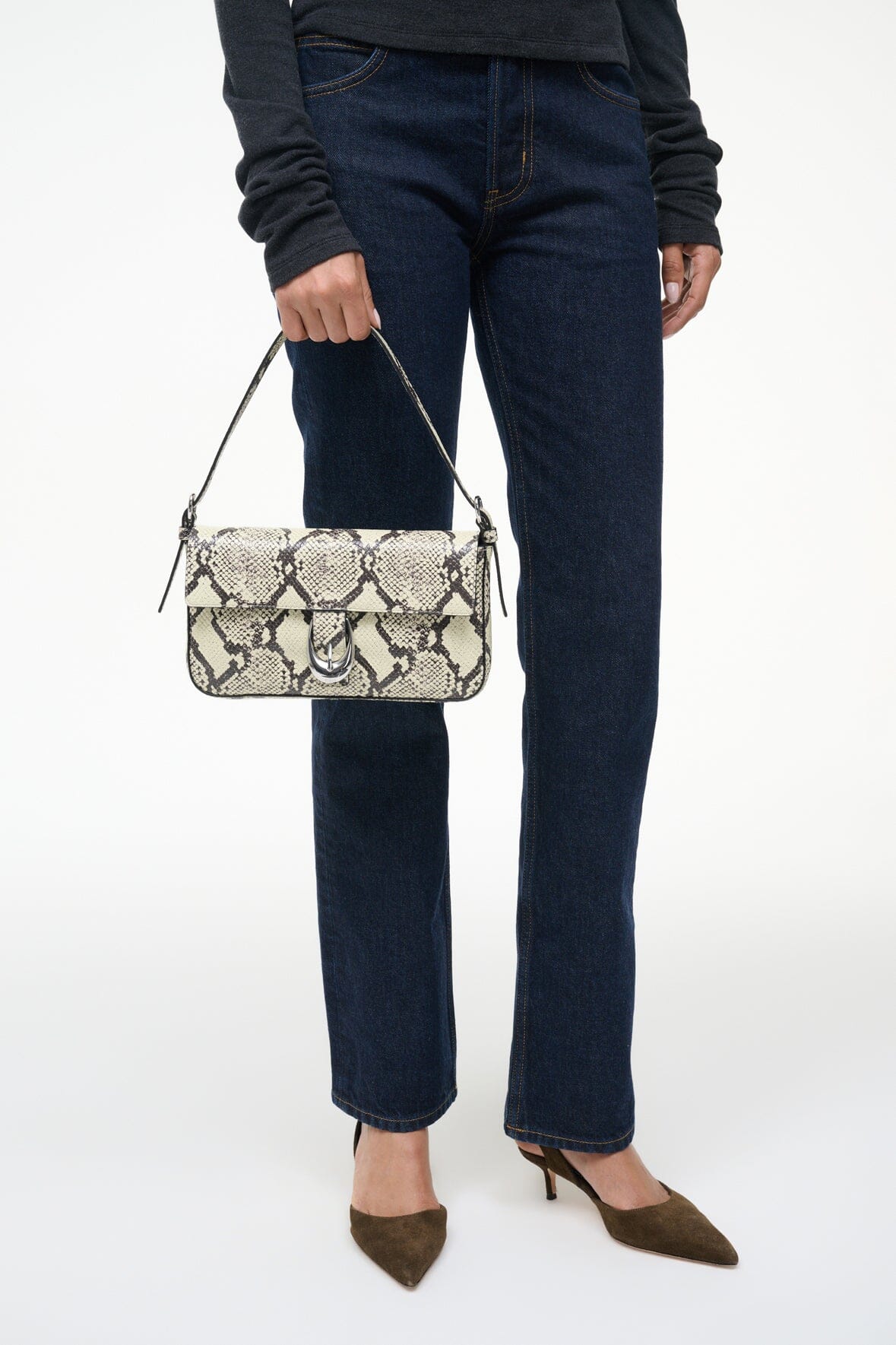 HARLOW BAG WHITE SNAKE