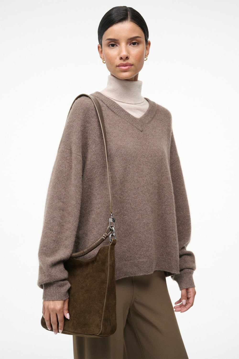 MEL SHOULDER BAG TRUFFLE SUEDE
