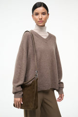 MEL SHOULDER BAG TRUFFLE SUEDE