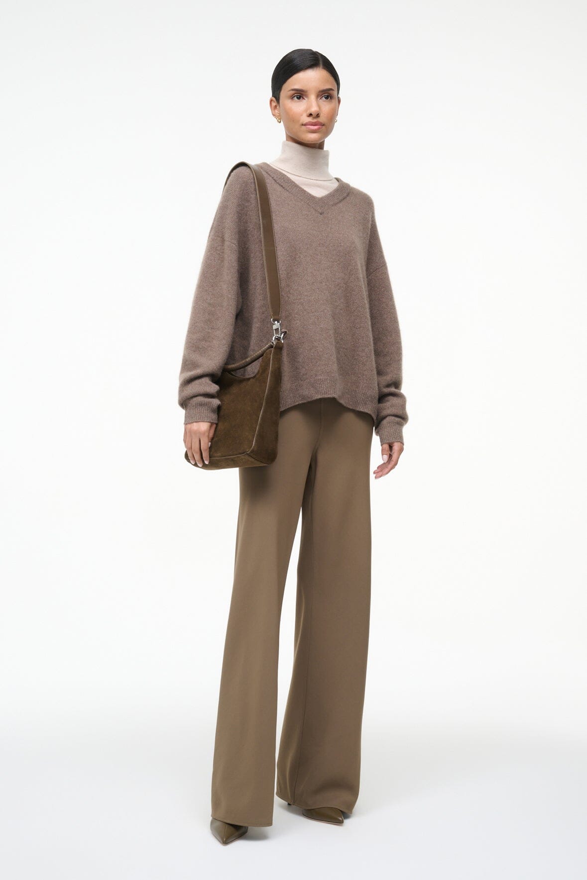 MEL SHOULDER BAG TRUFFLE SUEDE
