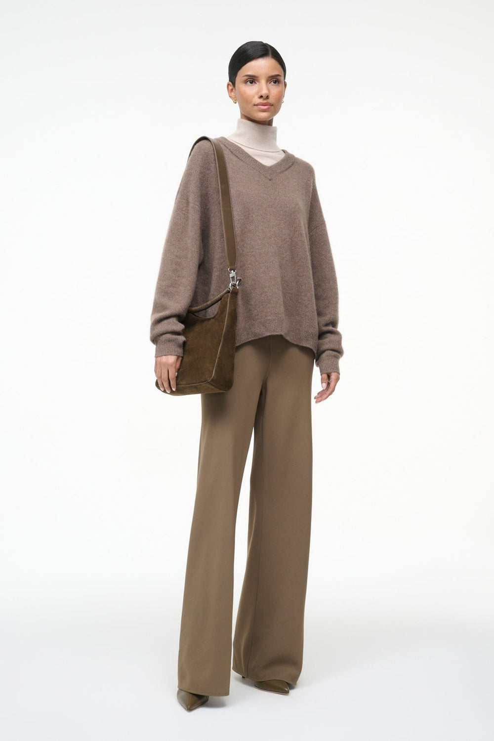 MEL SHOULDER BAG TRUFFLE SUEDE