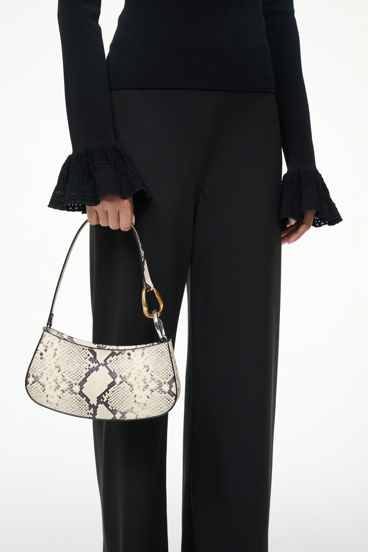 OLLIE BAG WHITE SNAKE