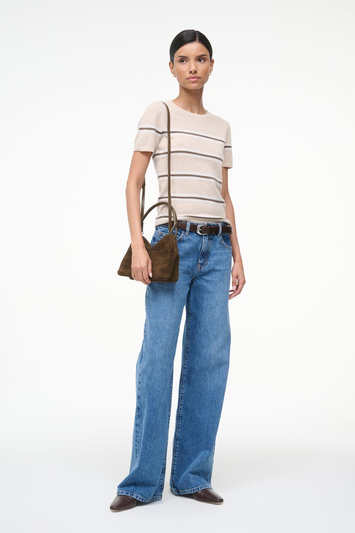 VALERIE SHOULDER BAG TRUFFLE SUEDE