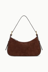 PINE SHOULDER BAG MAHOGANY SUEDE