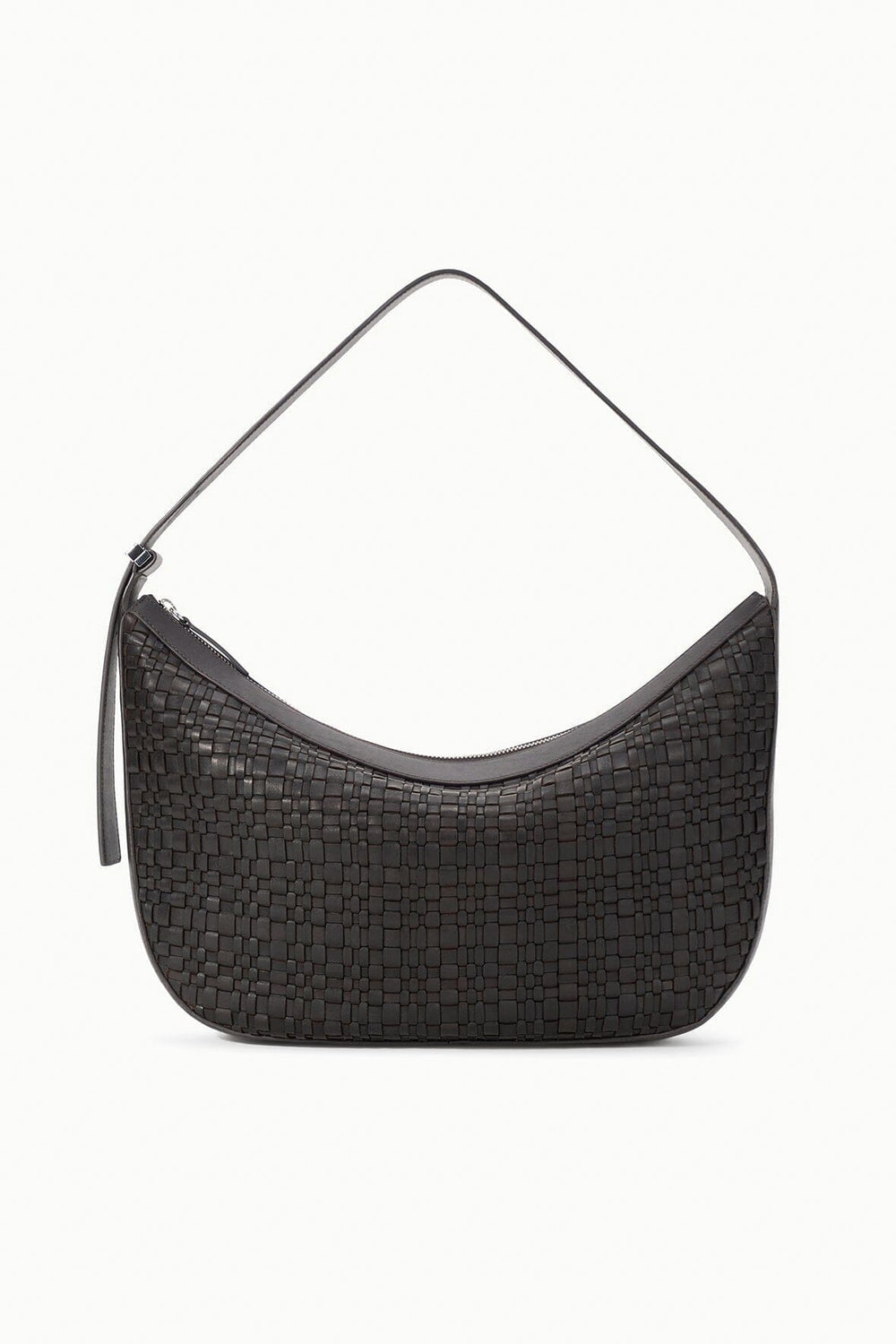 LARGE DEMY SHOULDER BAG ESPRESSO WOVEN