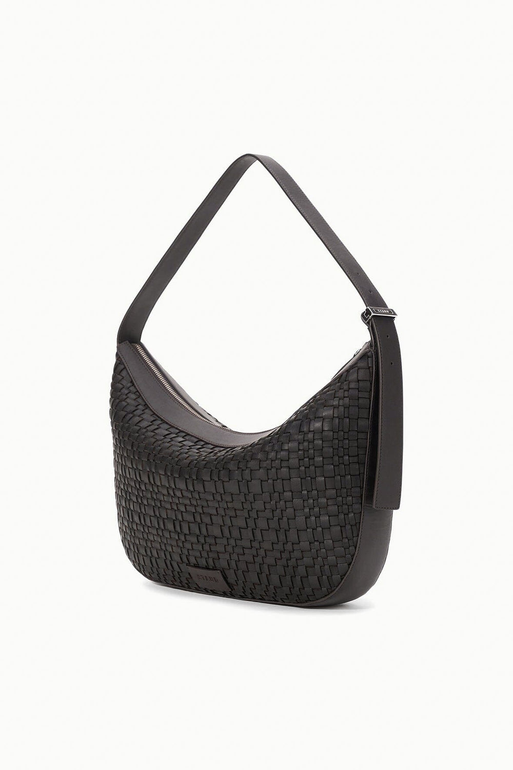 LARGE DEMY SHOULDER BAG ESPRESSO WOVEN