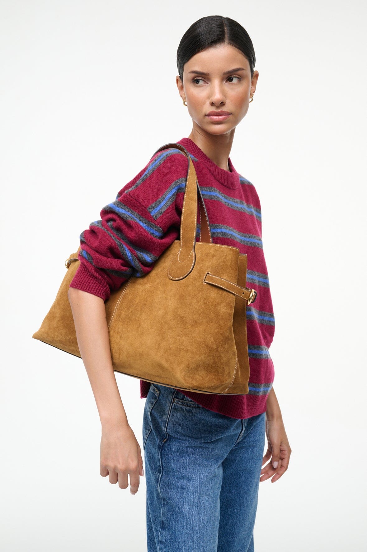 PIPER TOTE TAN SUEDE