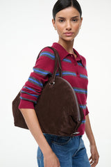 HESTER SATCHEL ESPRESSO SUEDE