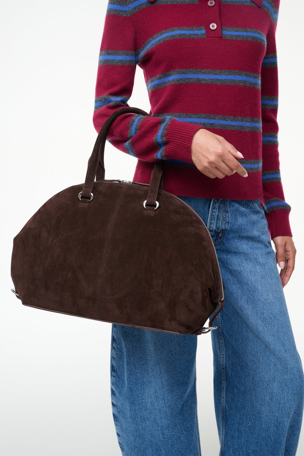 HESTER SATCHEL ESPRESSO SUEDE