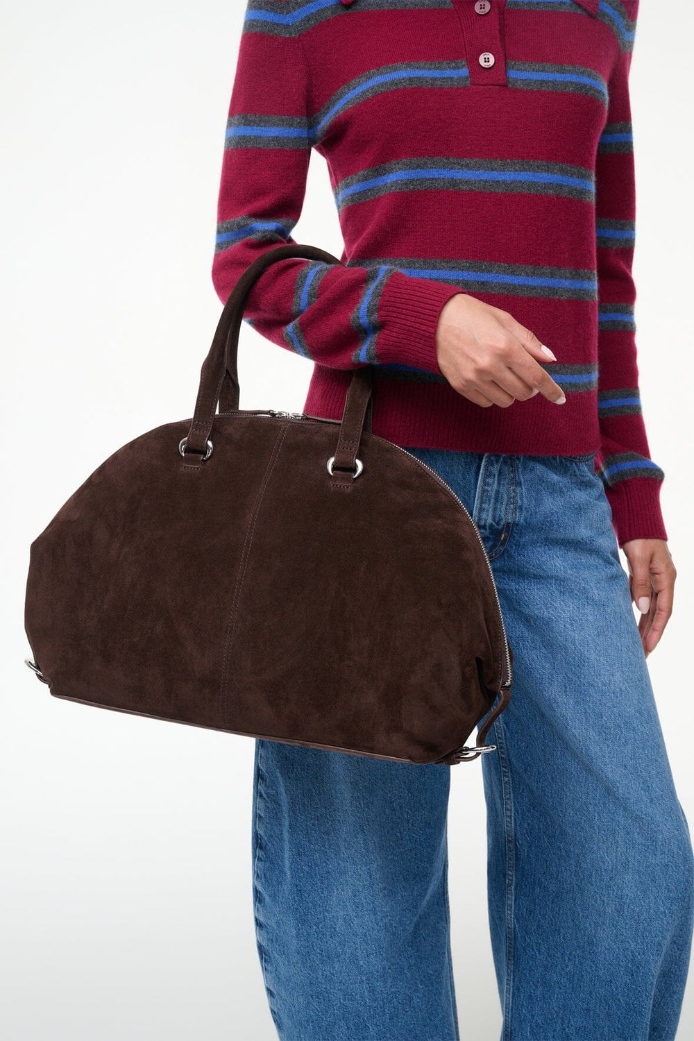HESTER SATCHEL ESPRESSO SUEDE