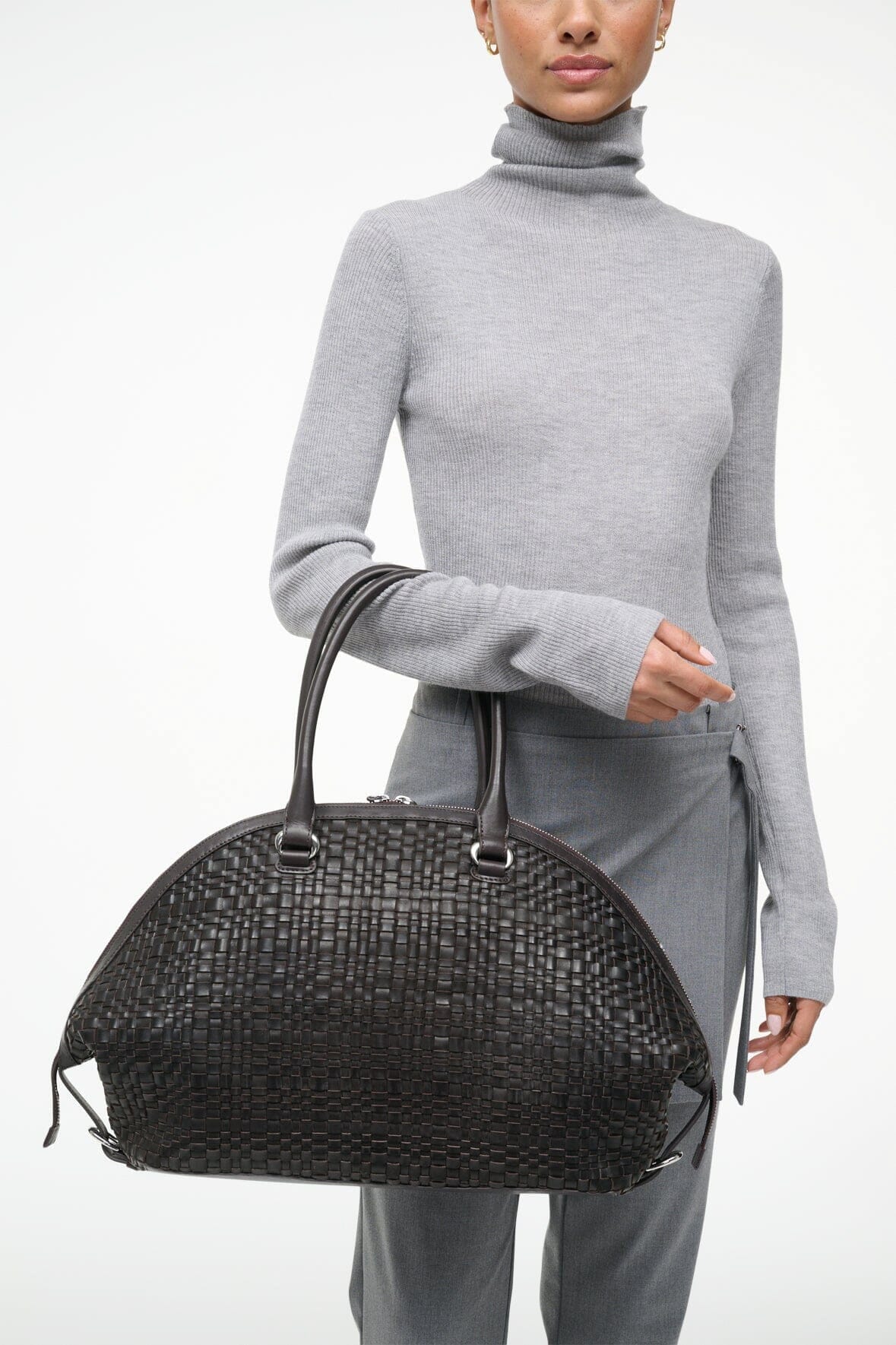 HESTER SATCHEL ESPRESSO WOVEN
