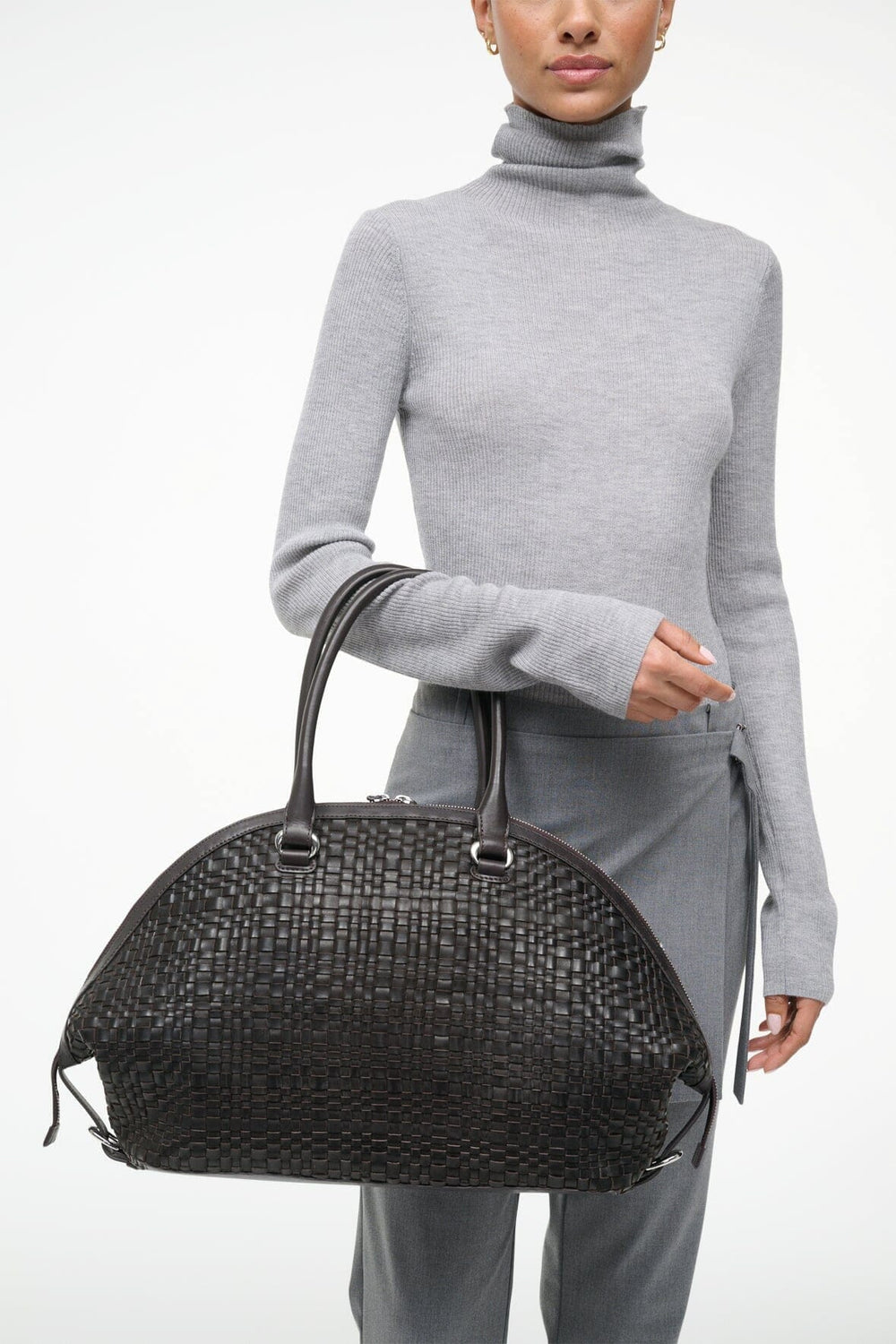 HESTER SATCHEL ESPRESSO WOVEN