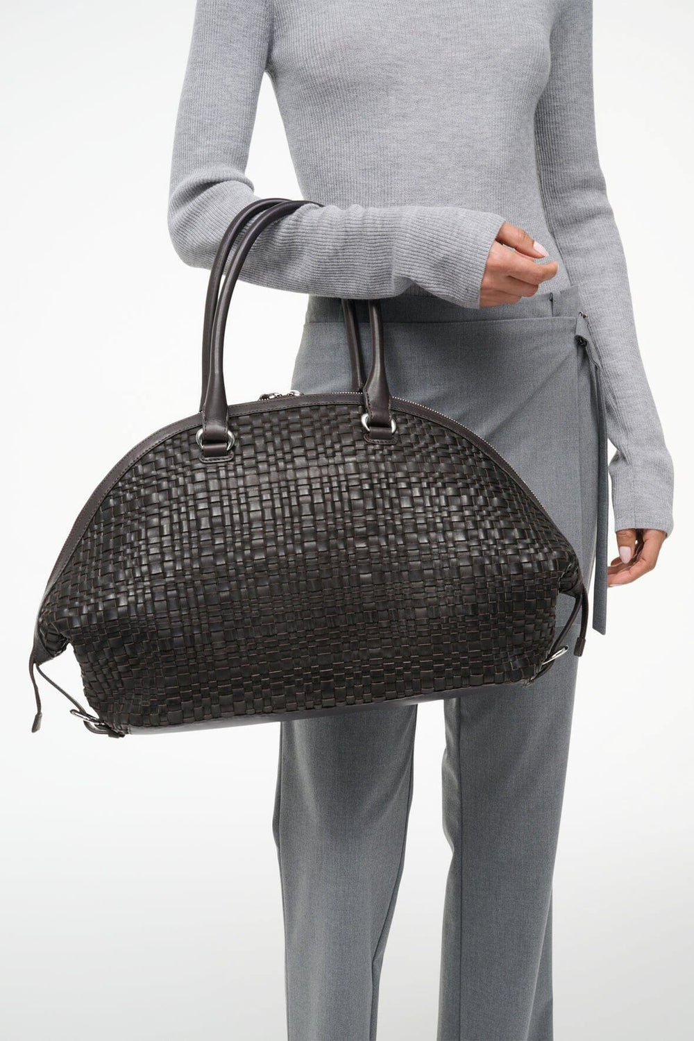 HESTER SATCHEL ESPRESSO WOVEN