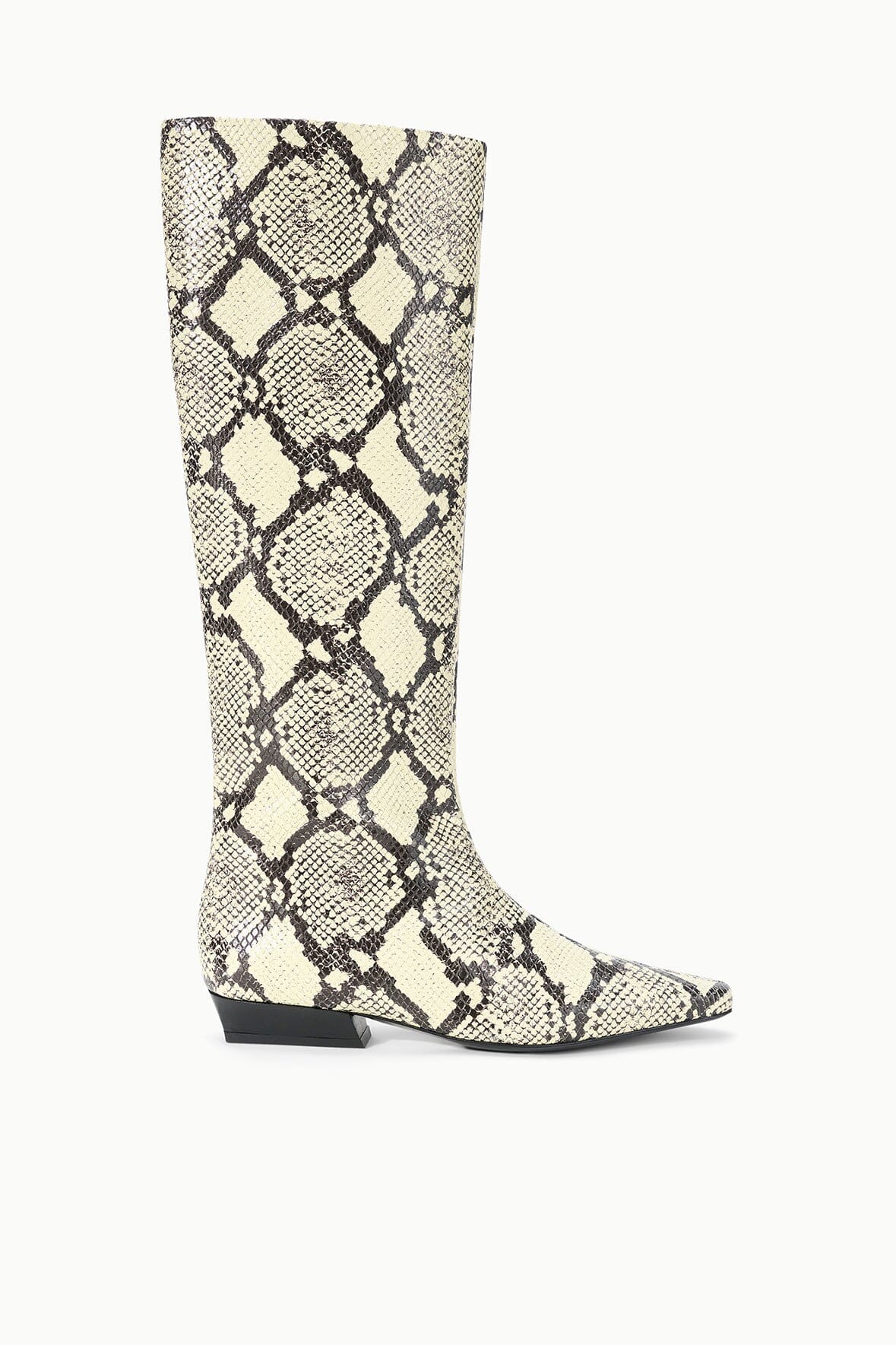 WALLY FLAT BOOT WHITE SNAKE