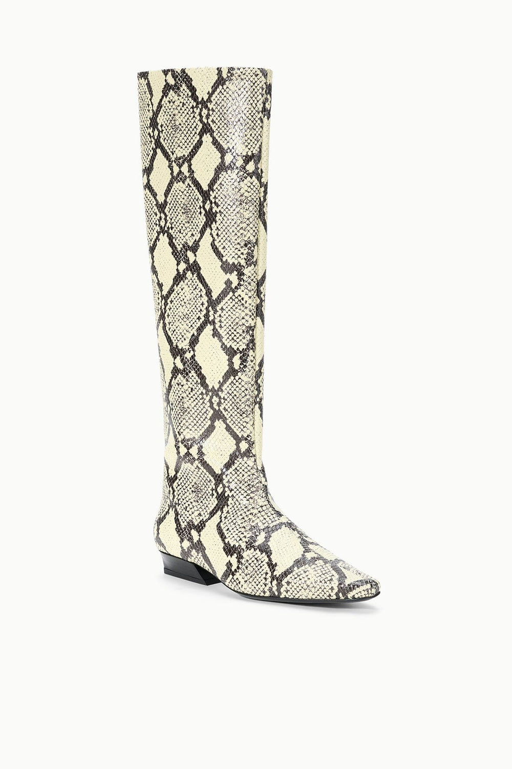 WALLY FLAT BOOT WHITE SNAKE