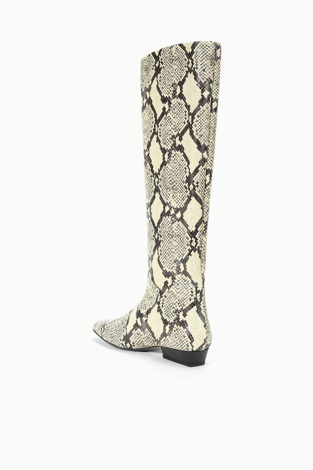WALLY FLAT BOOT WHITE SNAKE