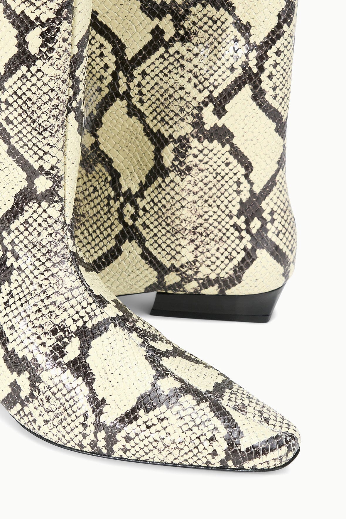 WALLY FLAT BOOT WHITE SNAKE