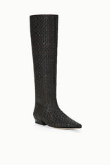 WALLY FLAT BOOT ESPRESSO WOVEN