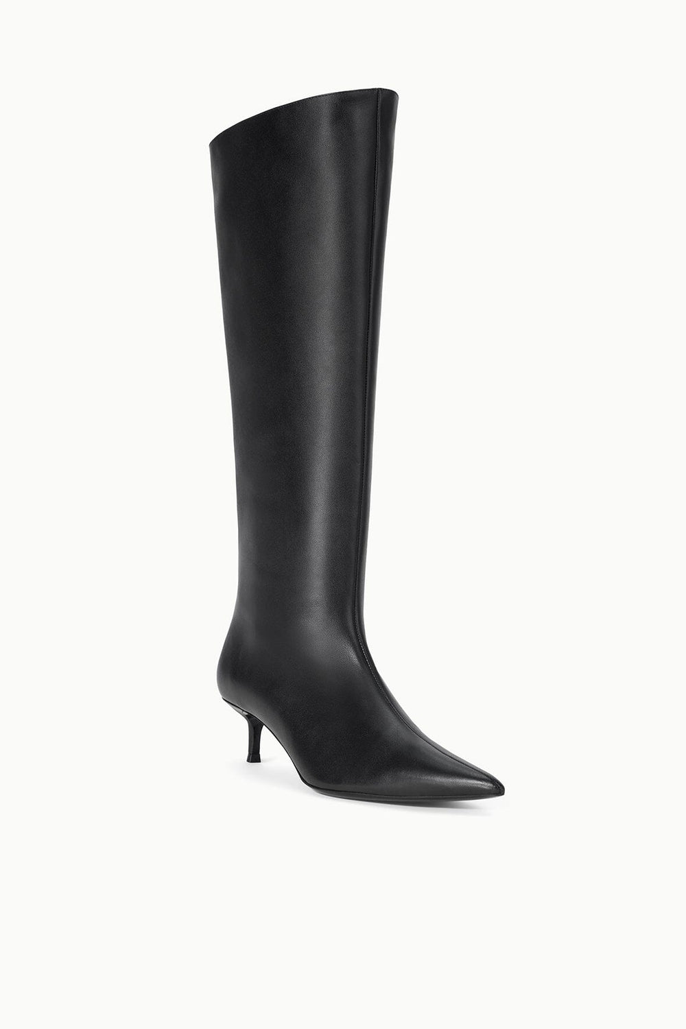 SEBASTIAN KITTEN HEEL BOOT BLACK
