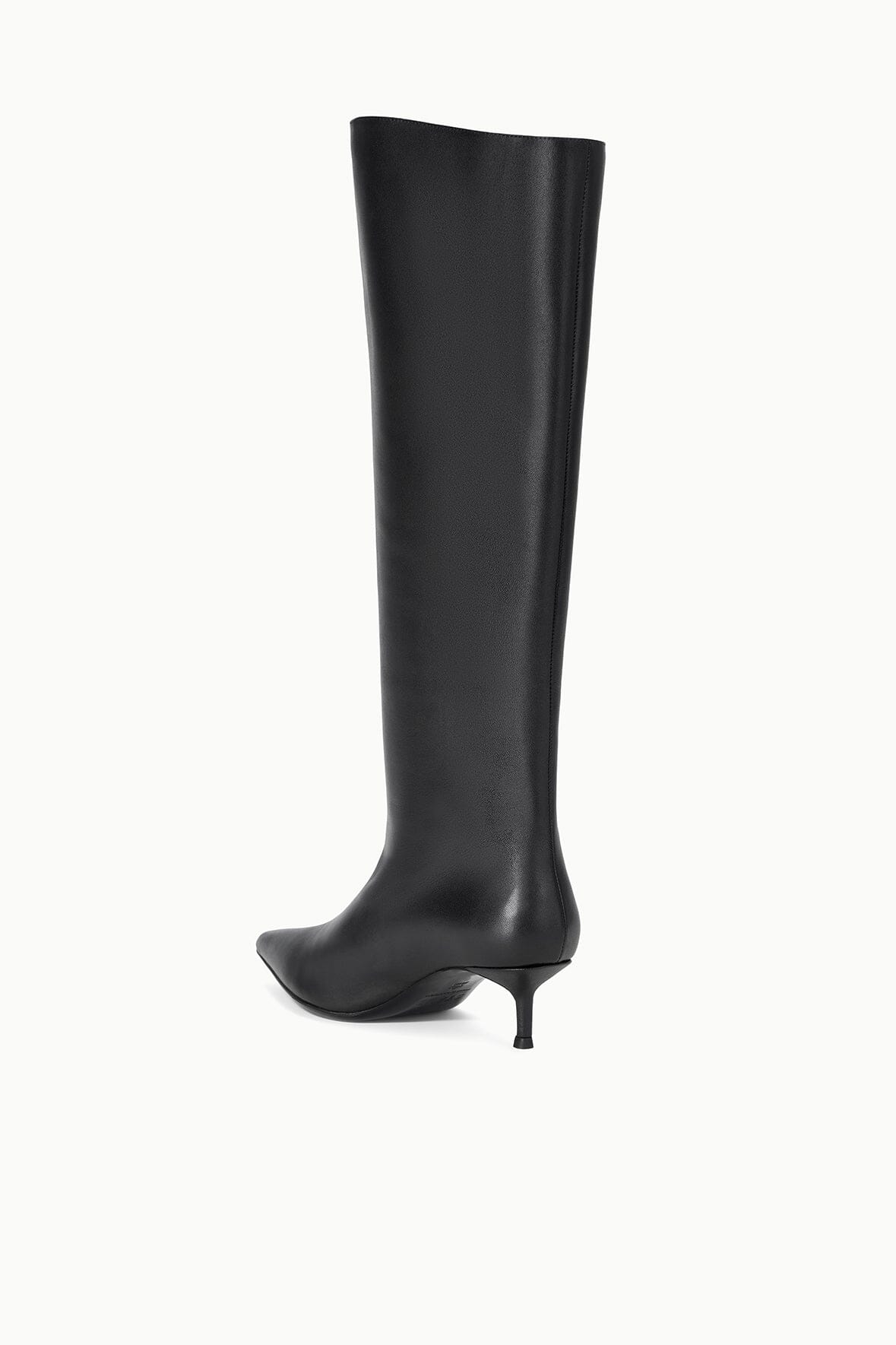 SEBASTIAN KITTEN HEEL BOOT BLACK