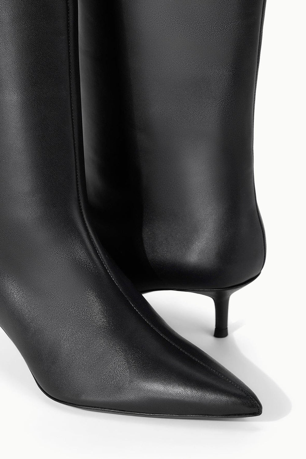 SEBASTIAN KITTEN HEEL BOOT BLACK