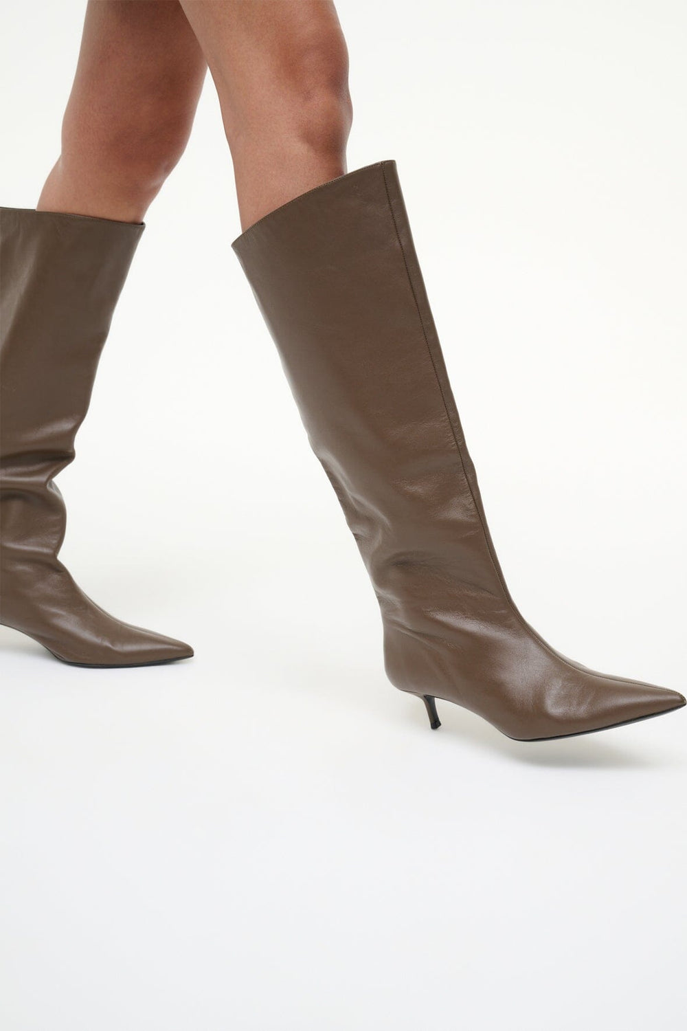 SEBASTIAN KITTEN HEEL BOOT TRUFFLE