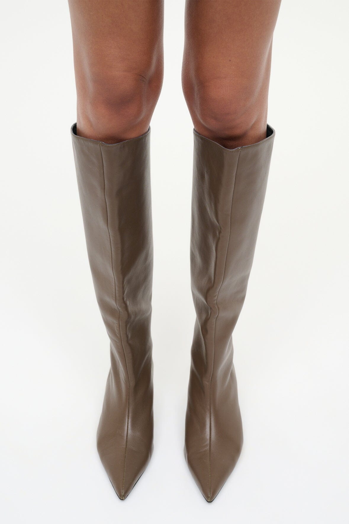 SEBASTIAN KITTEN HEEL BOOT TRUFFLE