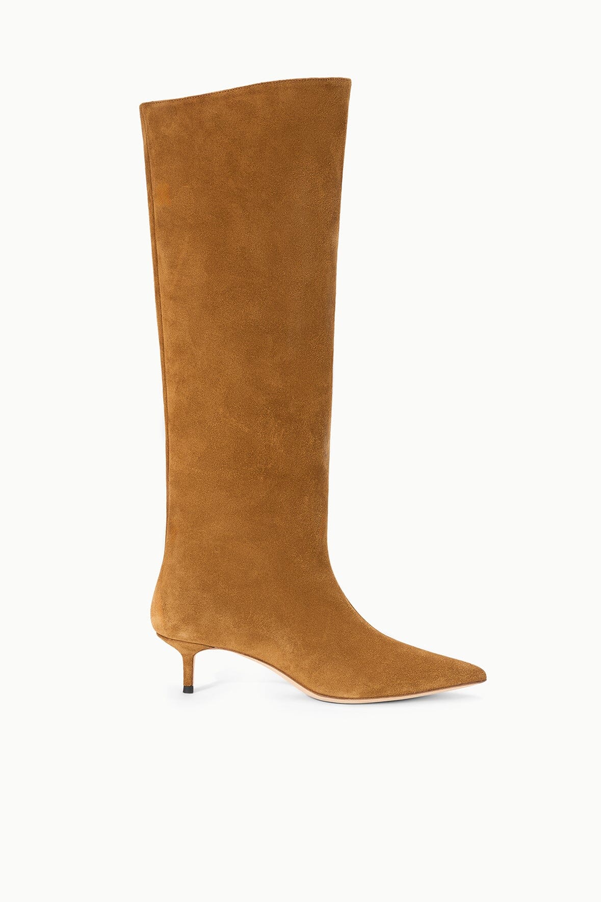SEBASTIAN KITTEN HEEL BOOT TAN
