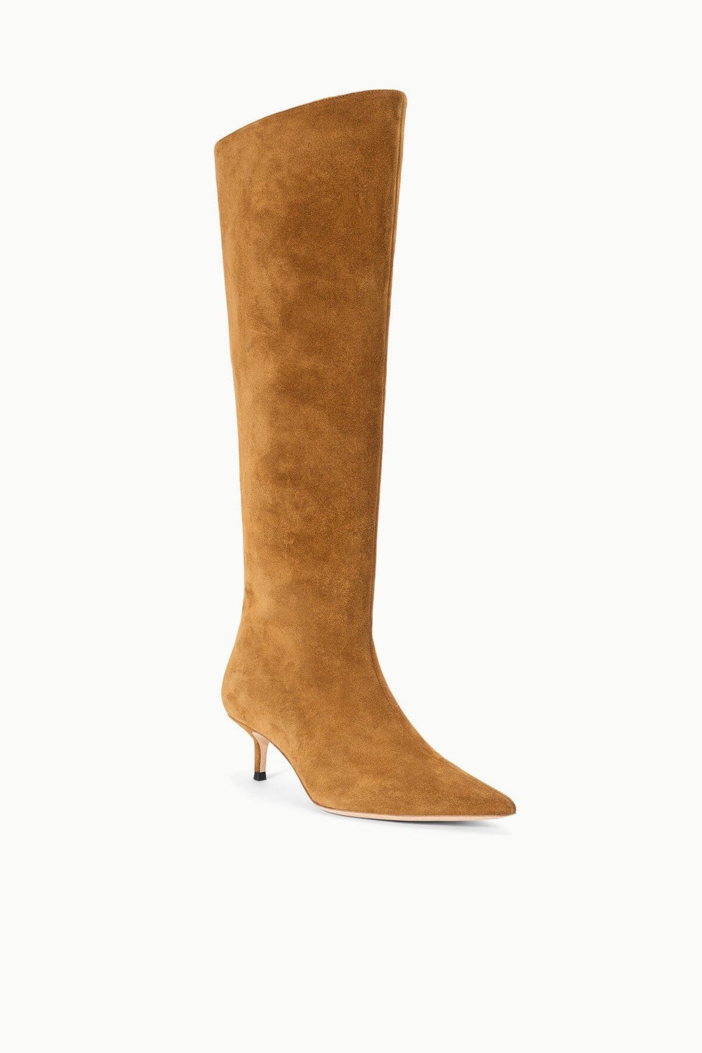 SEBASTIAN KITTEN HEEL BOOT TAN