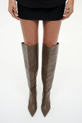 SEBASTIAN OVER THE KNEE BOOT TRUFFLE