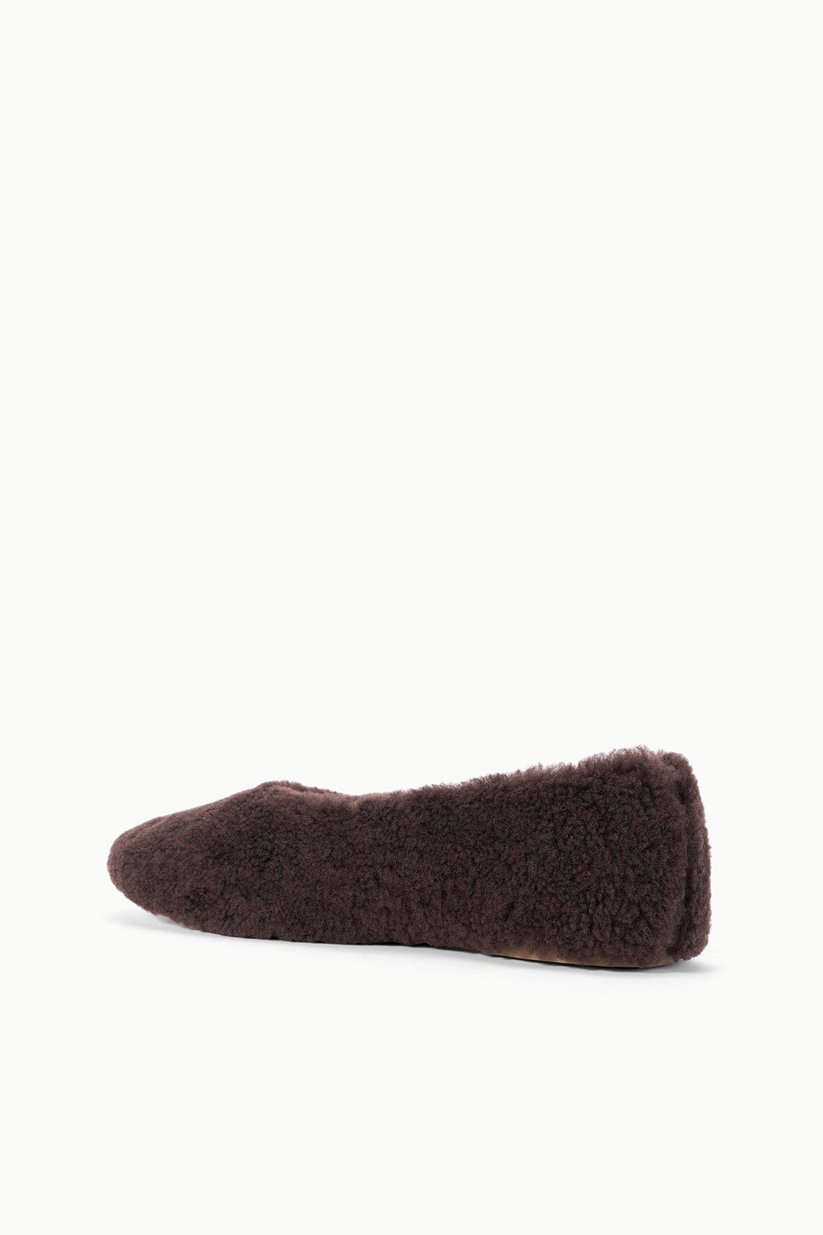 ALBA BALLET FLAT ESPRESSO SHEARLING