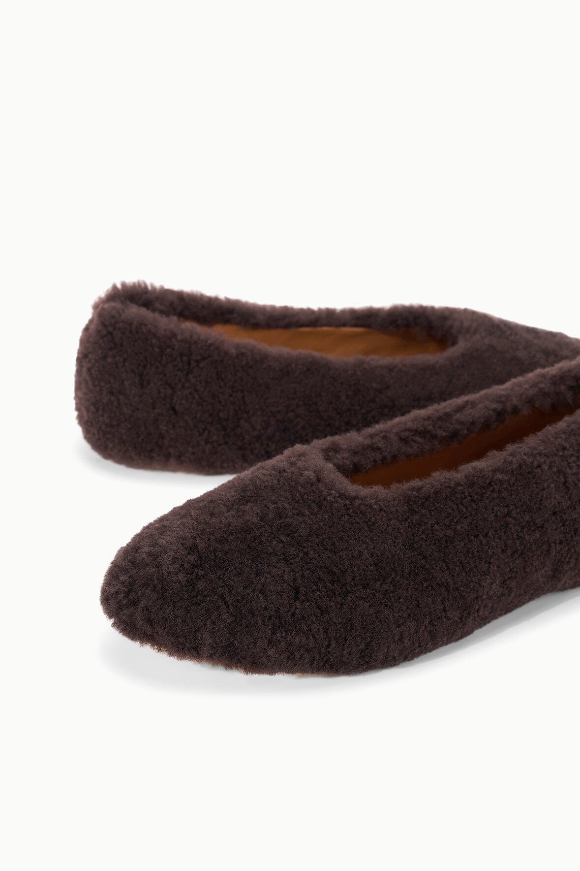 ALBA BALLET FLAT ESPRESSO SHEARLING