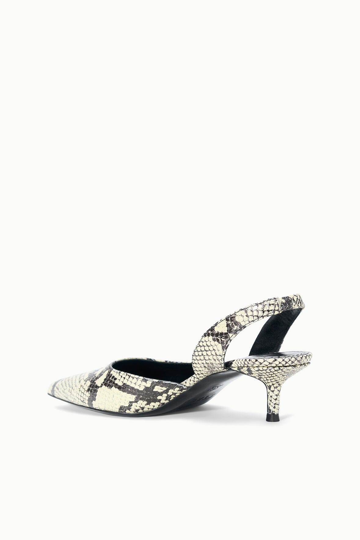 SEBASTIAN SLINGBACK WHITE SNAKE