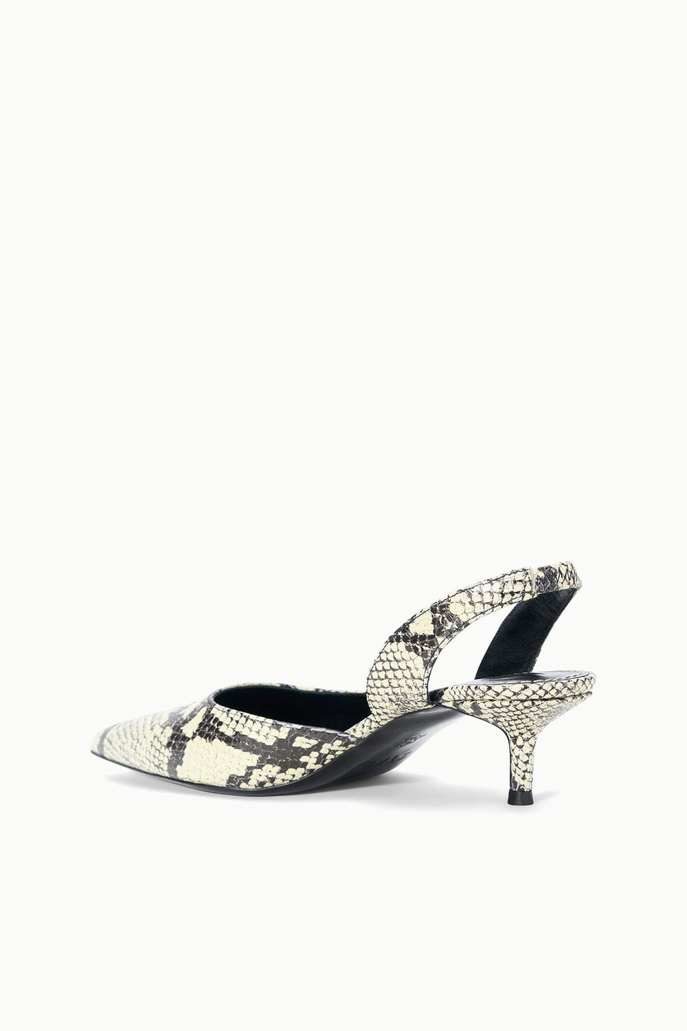 SEBASTIAN SLINGBACK WHITE SNAKE