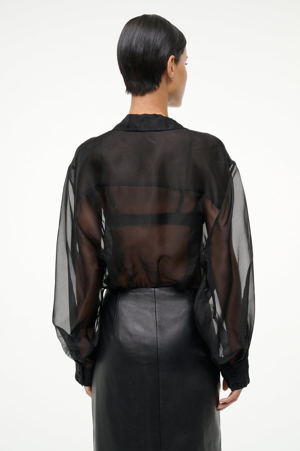 EVE SILK BODYSUIT BLACK
