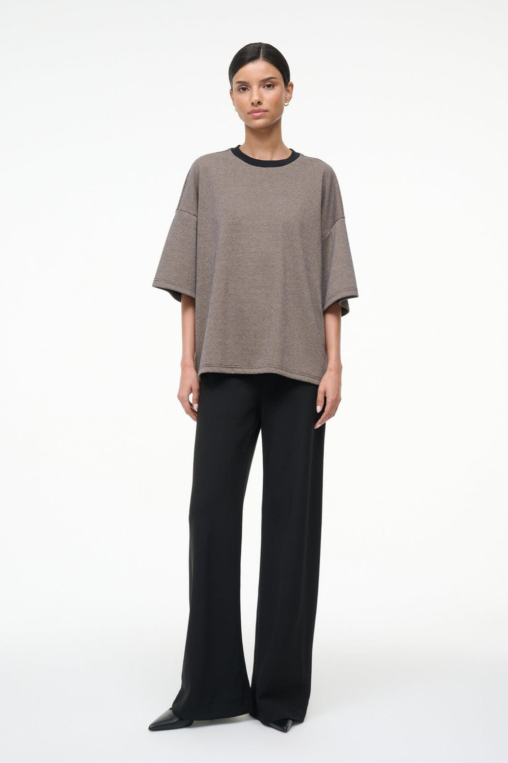 CAPSULE TOP HOUNDSTOOTH