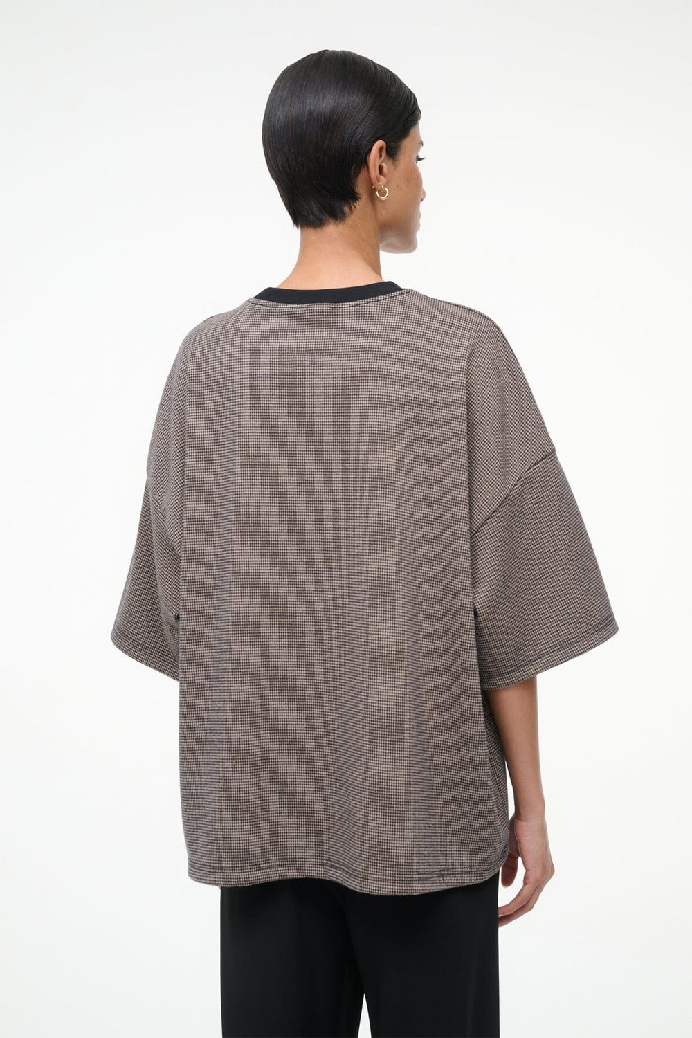 CAPSULE TOP HOUNDSTOOTH