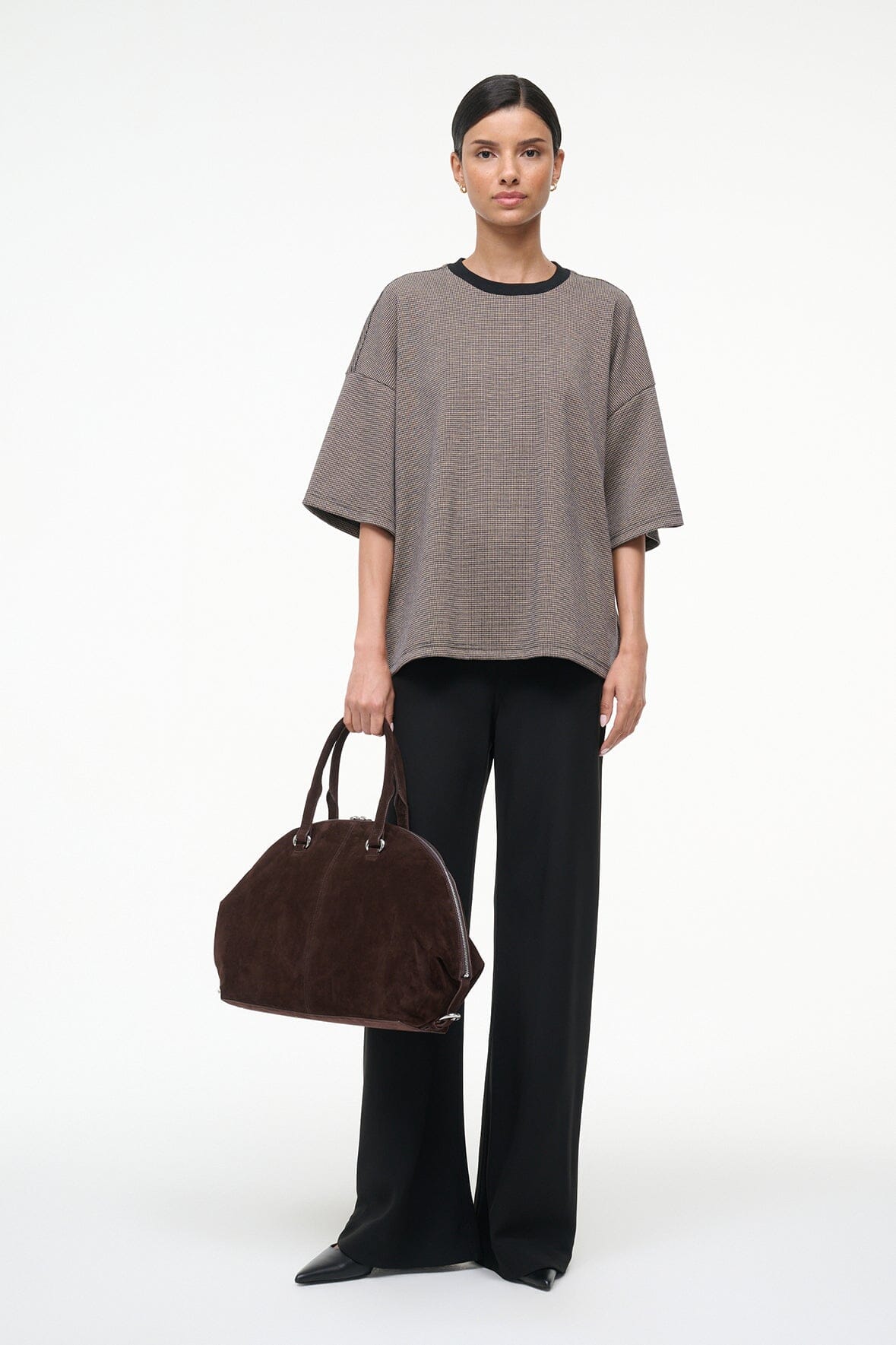 CAPSULE TOP HOUNDSTOOTH