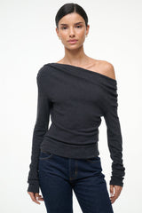 PHILOMENA TOP CHARCOAL