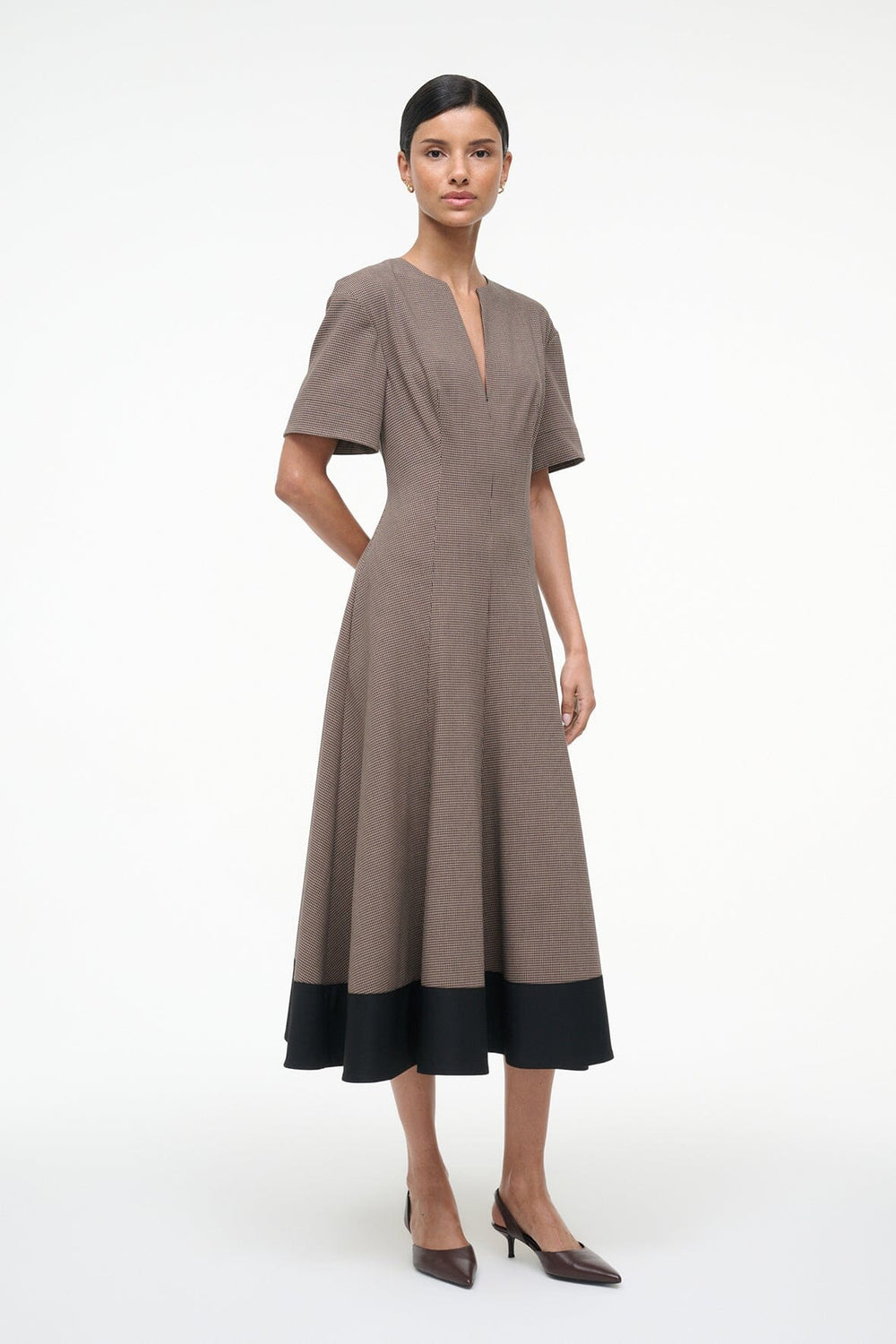 FRANCES DRESS HOUNDSTOOTH