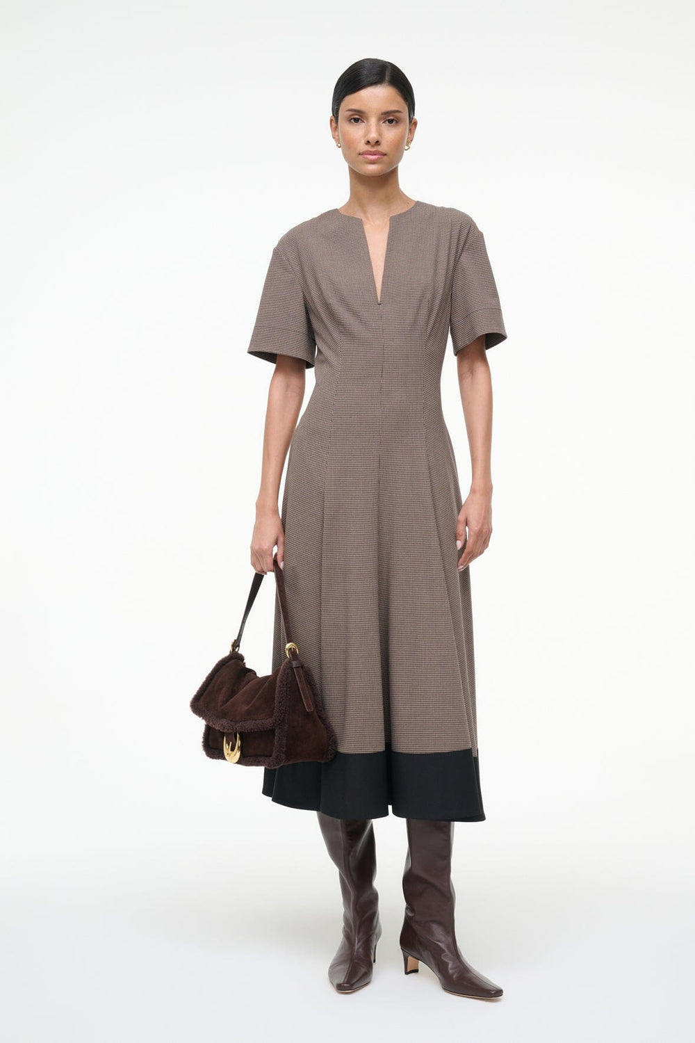 FRANCES DRESS HOUNDSTOOTH
