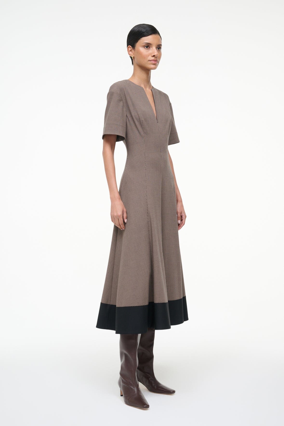 FRANCES DRESS HOUNDSTOOTH