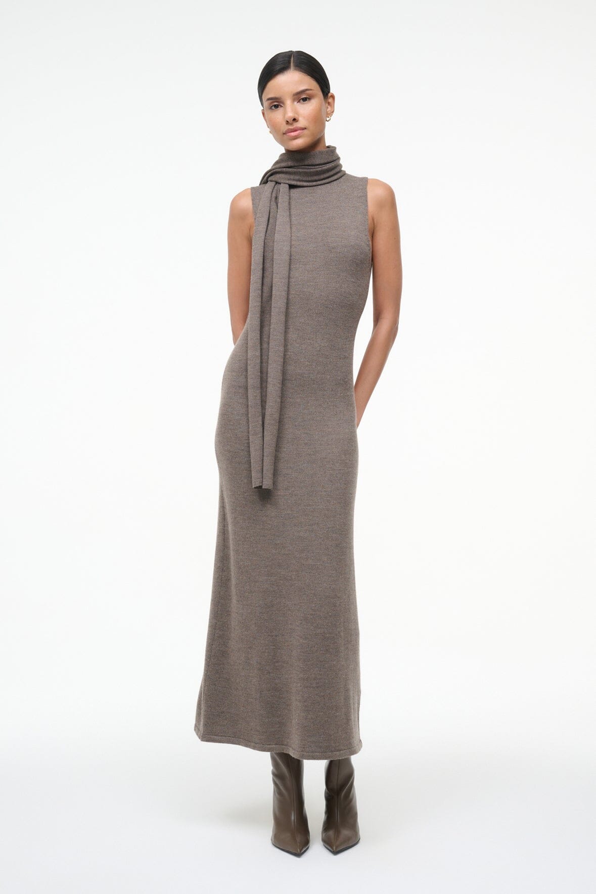 CANAL MIDI DRESS TRUFFLE